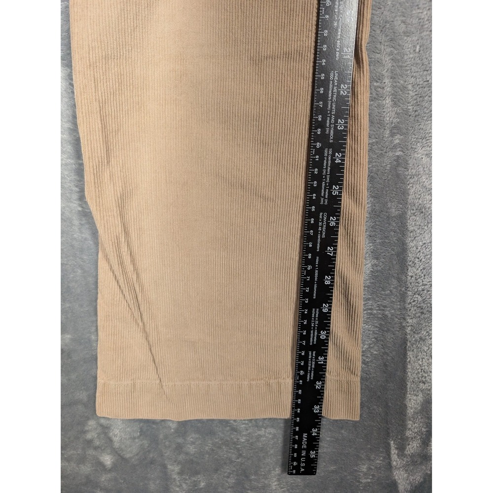 Earnest Sewn Pants Womens 29 Tan Corduroy Flare Bootcut Low Rise Zip Fly Casual - Picture 4 of 8